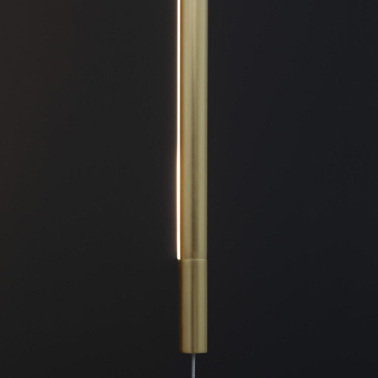 Lampada da terra cilindro sottile a soffitto oro led 20w 3000k