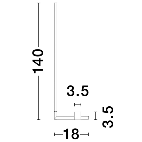 Lampada da terra design moderna oro girevole led 21w 3000k