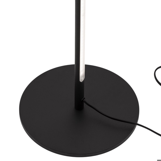 Piantana girevole led 3000k 25w nera moderna