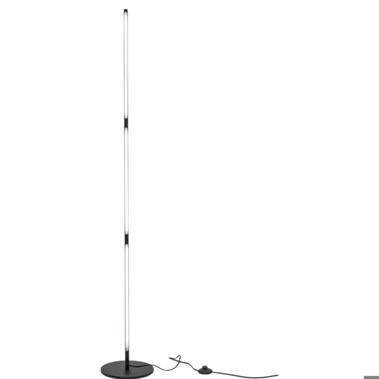 Piantana girevole led 3000k 25w nera moderna