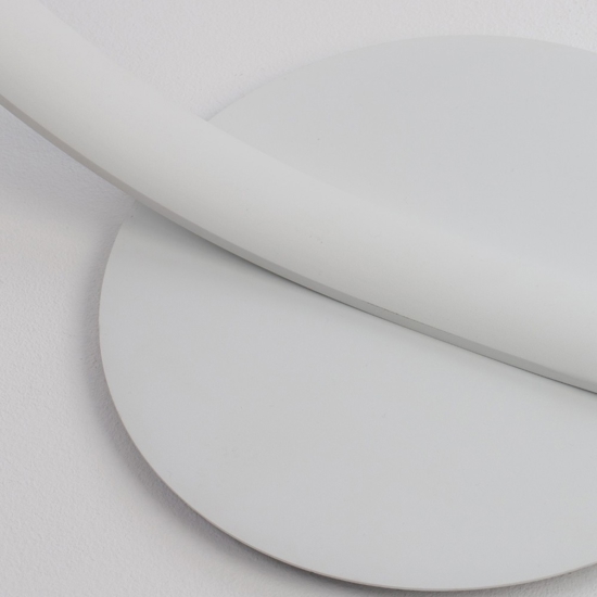 Lampada da terra ad arco bianca led 30w 3000k dimmerabile moderna