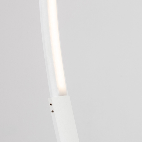 Lampada da terra ad arco bianca led 30w 3000k dimmerabile moderna