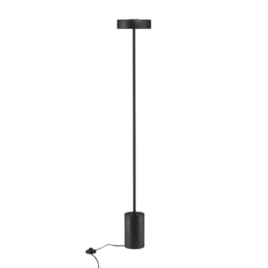 Lampada da terra design minimale nera moderna led