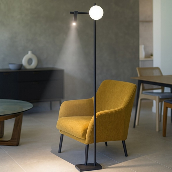 Piantana led per camera da letto moderna doppia luce orientabile