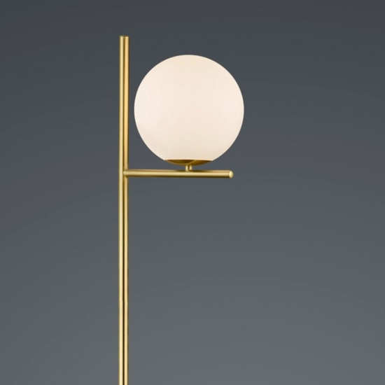 Lampada da terra moderna colore oro per salotto h150 cm