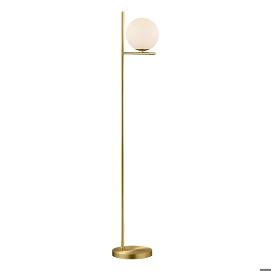Lampada da terra moderna colore oro per salotto h150 cm