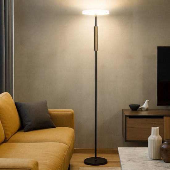 Lampada da terra moderna led 15w 3000k per salotto
