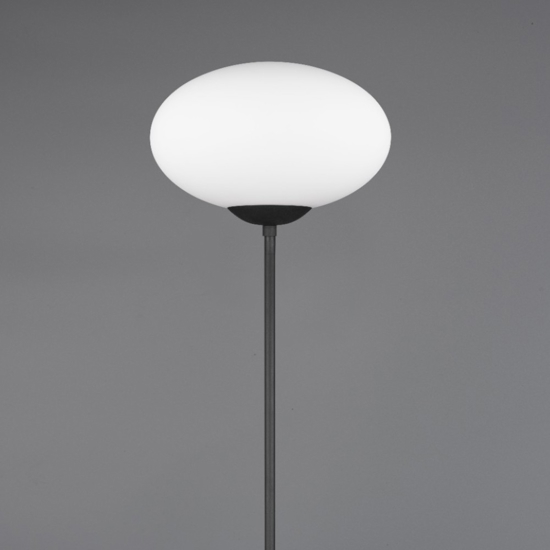 Lampada da terra moderna nera per camera da letto