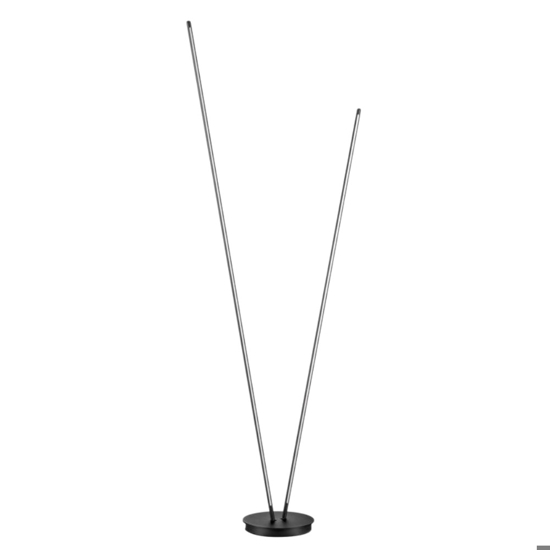 Lampada da terra moderna led 3000k nera per salotto
