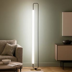 Lampada da terra moderna led 3000k base colore oro