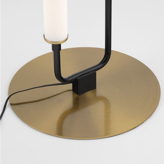 Lampada da terra moderna led 3000k base colore oro