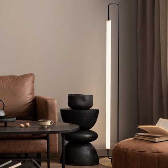 Lampada da terra moderna led 3000k base colore oro