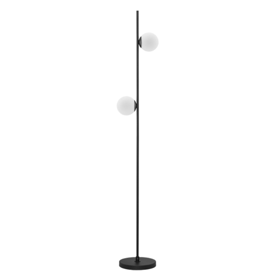 Lampada da terra moderna led 3000k due luci sferiche