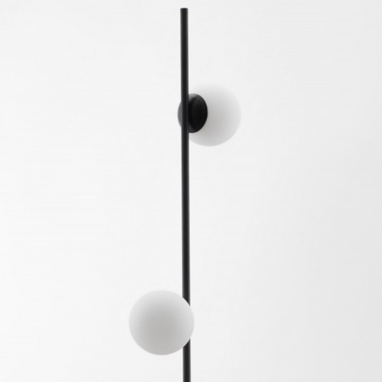 Lampada da terra moderna led 3000k due luci sferiche