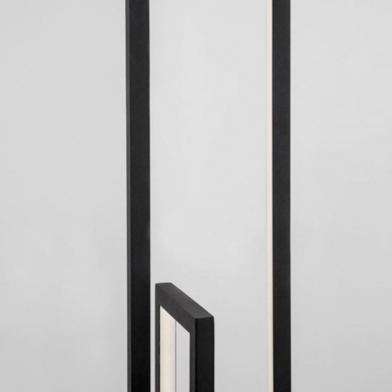 Lampada da terra moderna led 3000k rettangolare nera