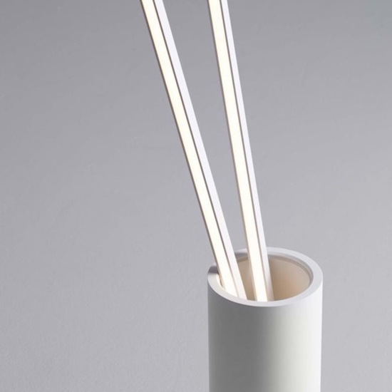Lampada da terra due luci led 3000k dimmerabile per salotto
