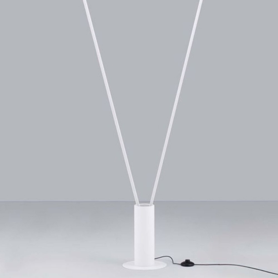 Lampada da terra due luci led 3000k dimmerabile per salotto