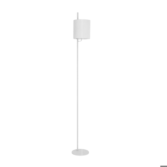 Lampada da terra moderna bianca per salotto minimalista
