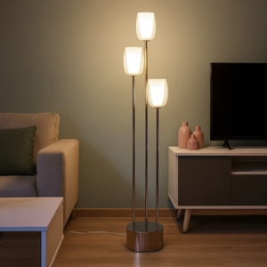Lampada da terra moderna 3 luci per soggiorno