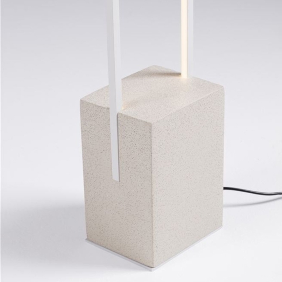 Lampada da terra moderna led 3000k rettangolare bianca