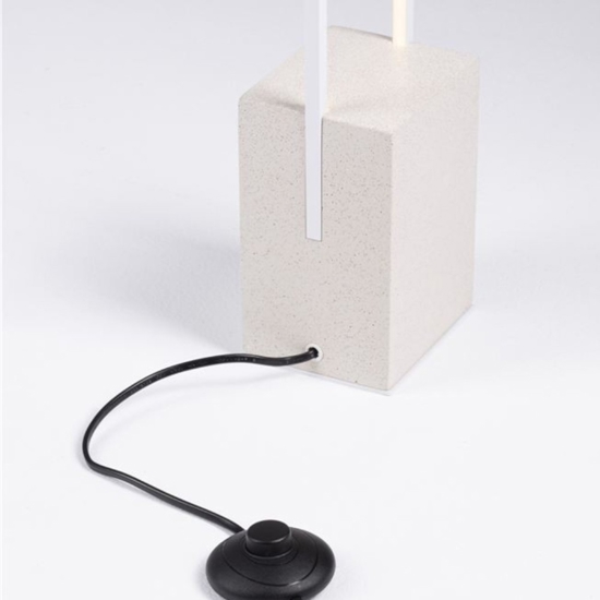 Lampada da terra moderna led 3000k rettangolare bianca