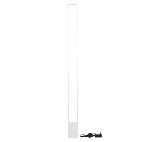 Lampada da terra moderna led 3000k rettangolare bianca