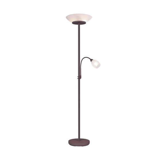 Lampada da terra due luci orientabile per soggiorno