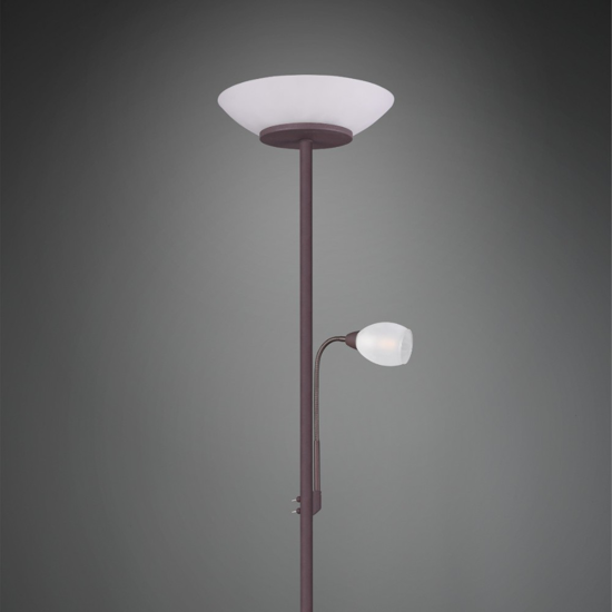 Lampada da terra due luci orientabile per soggiorno