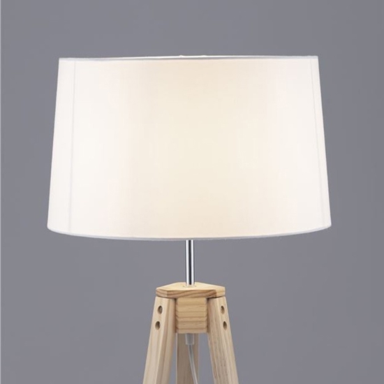Piantana a tre piedi in legno naturale h145 cm