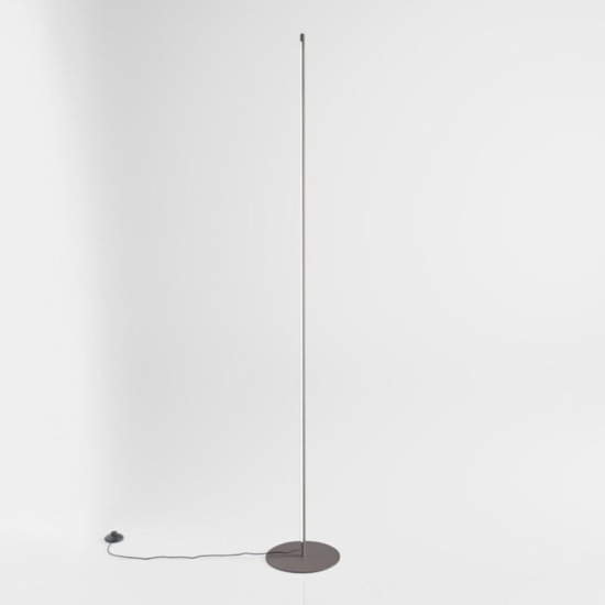 Piantana led 3000k gea luce ebony grigio titanio