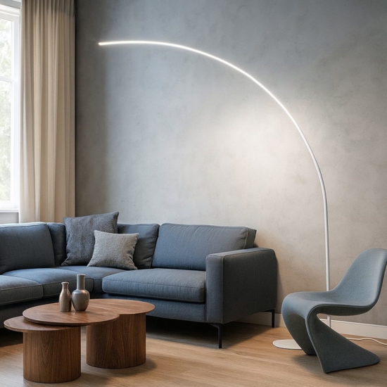 Ideal lux comet pt lampada ad arco led 30w 3000k bianca