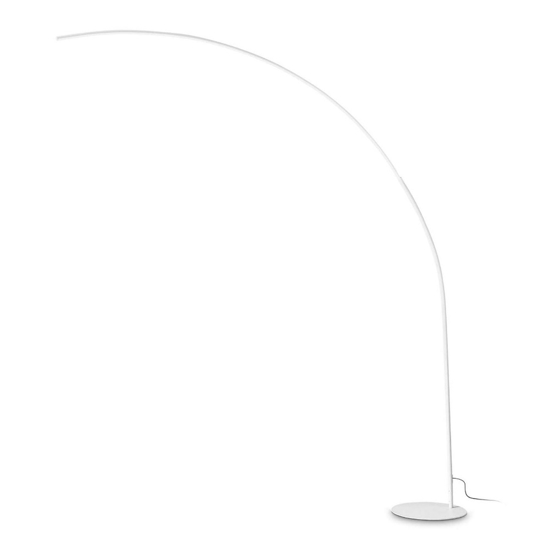 Ideal lux comet pt lampada ad arco led 30w 3000k bianca