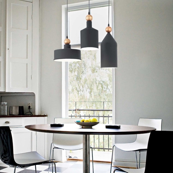 Ideal lux triade sp3 lampadario antracite