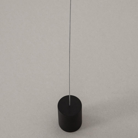 Lampada da terra pendente cilindro nero led moderna