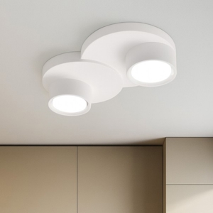 Visualizza i dettagli per Plafoniera di gesso bianca demetra design moderna sforzin Plafoniera di gesso bianca demetra design moderna sforzin