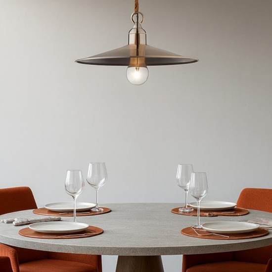 Cantina sp1 ideal lux lampadario per cucina rustico rame