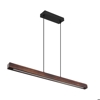 Lampadario di legno rustico per tavolo in cucina led 28w 3000k