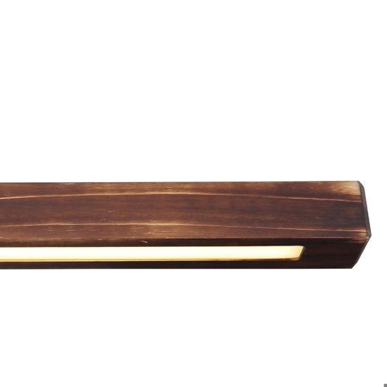 Lampadario di legno per tavolo in cucina