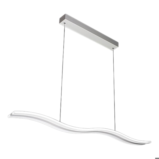 Lampadario per cucina led 50w cct dimmerabile perenz bend