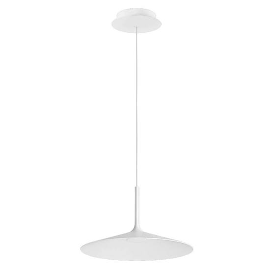 Lampadario poe plus bianca led 15w 3000k per cucina