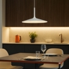 Lampadario poe plus bianca led 15w 3000k per cucina