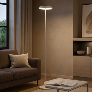 Piantana moderna bianca led 18w 3000k design minimale