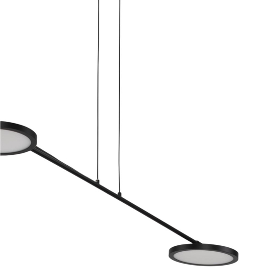 Lampadario nero per cucina moderna led 19w 3000k