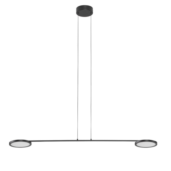 Lampadario nero per cucina moderna led 19w 3000k