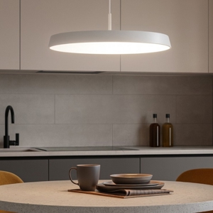 Isyluce lampadario bianco da cucina led 39w 3000k 4000k dimmerabile