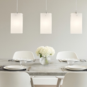 Lampadario per cucina vetri bianchi toplight crazy