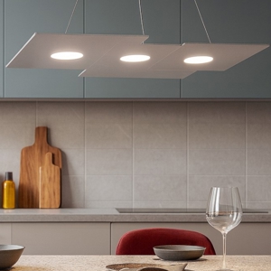 Top light plate lampadario grigio design per cucina moderna