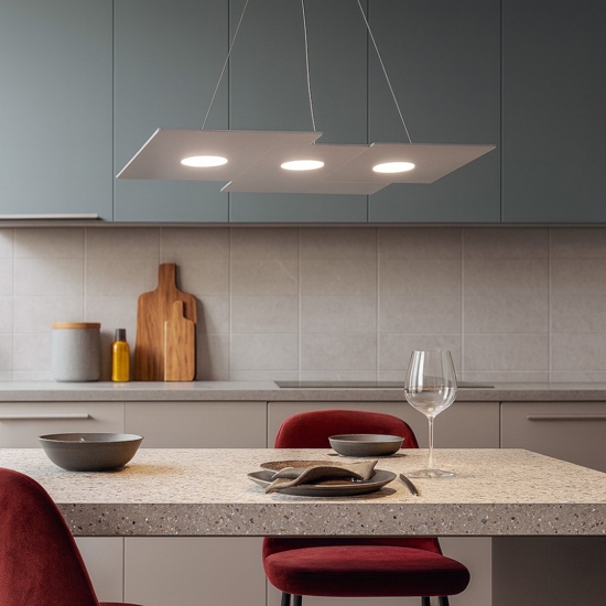Top light plate lampadario grigio design per cucina moderna