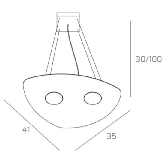 Toplight shape lampadaro per cucina moderna bianco