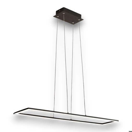 Lampadario da cucina affralux nero led 72w 3000k